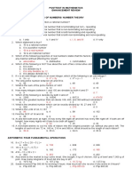 C. I, II, and III: Posttest in Mathematics Enhancement Review