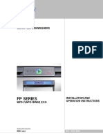 FP VAPO RINSE OPERATION MANUAL From 8651xxxx 0903