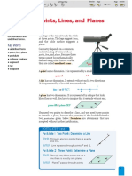 Points, Lines, and Planes: Po T Late 1 Two Point Determine A Line