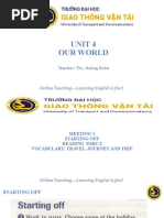 Unit 4 - Our World