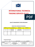 International Technical Trading Services (F.Z.C) : Quality Management System Procedure