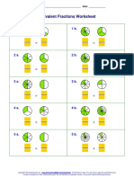 Equivalent Fractions Worksheet: Name: - Date