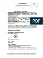 Hoja de Seguridad Limpiador Desinfectante Tak Tax-2018