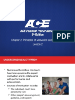 ACE Personal Trainer Manual: Chapter 2: Principles of Motivation and Adherence Lesson 2