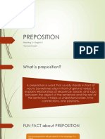 Preposition: Meeting 3 - English II Navisatul Izzah