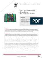 PIM-120 Protectowire Single Zone Mini-Interface Module: Technical Data and Installation Guide