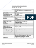 Vrla Agm Lead Acid Fiamm Batteries Fiamm Monolite Type: 2sla250 / 2sla300