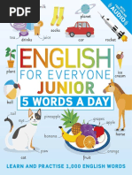 English For Everyone Junior 5 Words A Day - 2021, 240p