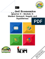 AppliedEconomics - Q3 - Mod3 - Market Demand, Market Supply and Market Equilibrium