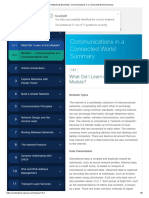 Networking Essentials - Communications in A Connected World Summary - Teste - 1