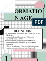 Informatio N Age Informatio N Age