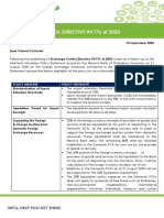 Exchange Control Directive RV176 of 2020 - Customer Circular