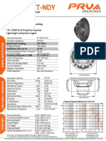 PRV Audio 8MB700FT NDY Datasheet