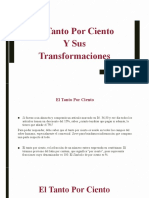 El Tanto Por Ciento Y Sus Transformaciones