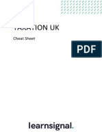 Taxation Uk: Cheat Sheet