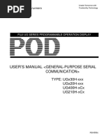 User'S Manual : Fuji Ug Series Programmable Operation Display