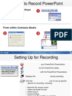 From Within Powerpoint: Camtasia Studio Training