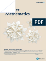 As l3 Further Mathematics Sams