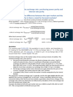 9 Determinants of The Exchange Rate Purchasing Power Parity and Interest Rate