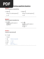 Solving Logarithmic Equations: Example 1