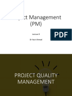 Project Management (PM) : DR Yasir Ahmad