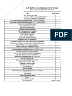 Lista de Ferramentas