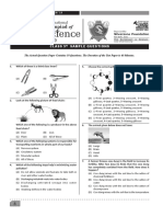 Class 5 Sample Questions: International Olympiad of Science - iOS' 19