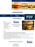 Recetario Hamburguesas Artesanales Presencial 2020