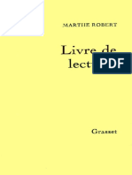 Marthe Robert-Livre de Lectures - Jericho