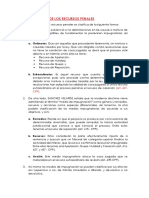 Clasificación de Los Recursos Penales