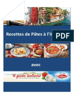 Livret Recettes Pates A Litalienne