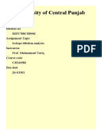 Isotope Dilution Analysis