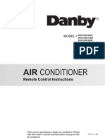 Air Conditioner: Remote Control Instructions