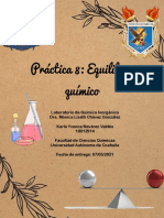 Reporte Práctica 8, Equilibrio Químico