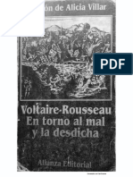 Rousseau, Carta A Voltaire 1756