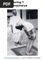 Encountering T. Krishnamacharya