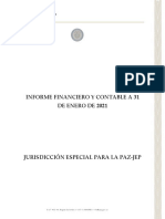 Informe Financiero y Contable A 31 de Enero 2021