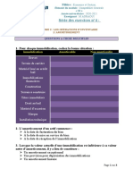 Série Des Exercices N°4:: 1-Pour Chaque Immobilisation, Cochez La Bonne Situation