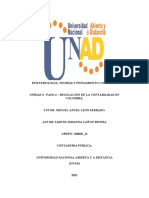 Paso 4 - Regulación de La Contabilidad en Colombia