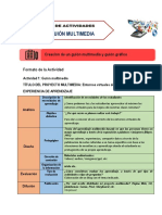 Experiencia de Aprendizaje y Estructura de Guion Multimedia