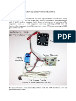 Automatic Temperature Control Exhaust Fan