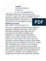 Main Articles: And: Central Processing Unit Microprocessor