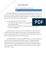 Cause and Effect Activity - 1