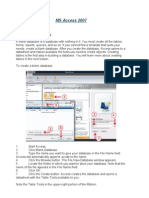 MS Access 2007 Tutorial