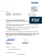 Sulzer Will Consider Internals Only (Random Packing by Others) 316L SS Material of Construction