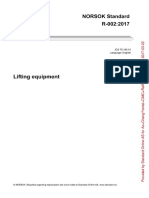 Norsok R-002 2017 - Lifting Equipment