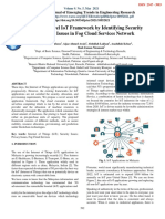 Proposing A Novel IoT Framework by Identifying Security and Privacy Issues in Fog Cloud Services Network