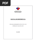 Manual Referencia ISO9001-2000 Capacitacion