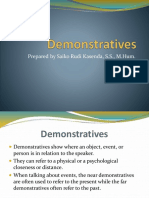 Demonstratives by Saiko Rudi Kasenda