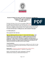 Req Welding Procedure & Performance Qual Testing For PED App PQR & Welders Rev 16 Date 8.20